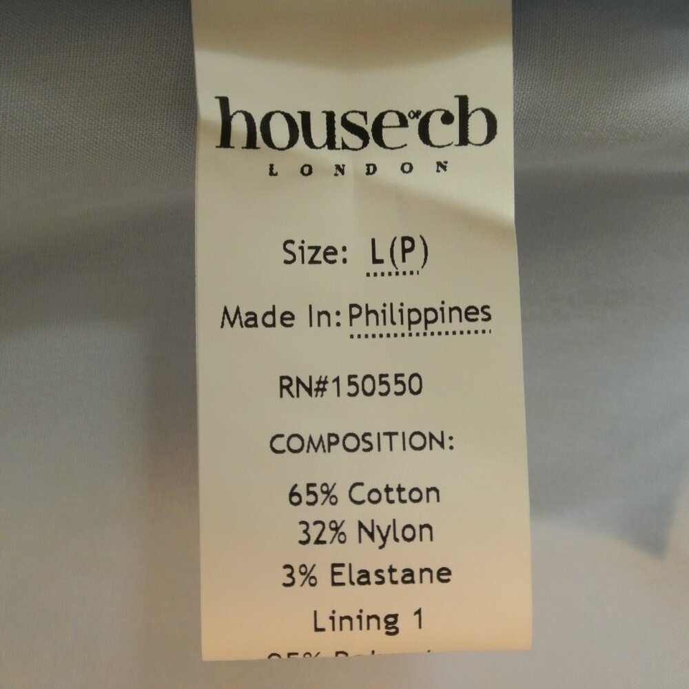 NEW House of CB Carmen Soft Blue Vintage Floral Cotton Bustier Sundress L#2604* - Picture 11 of 12